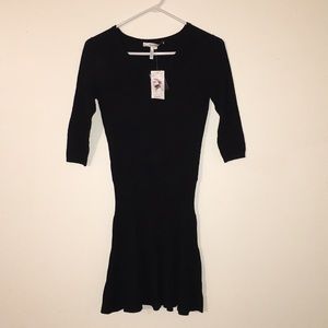 Max & Cleo Black Mini Sweater Dress
